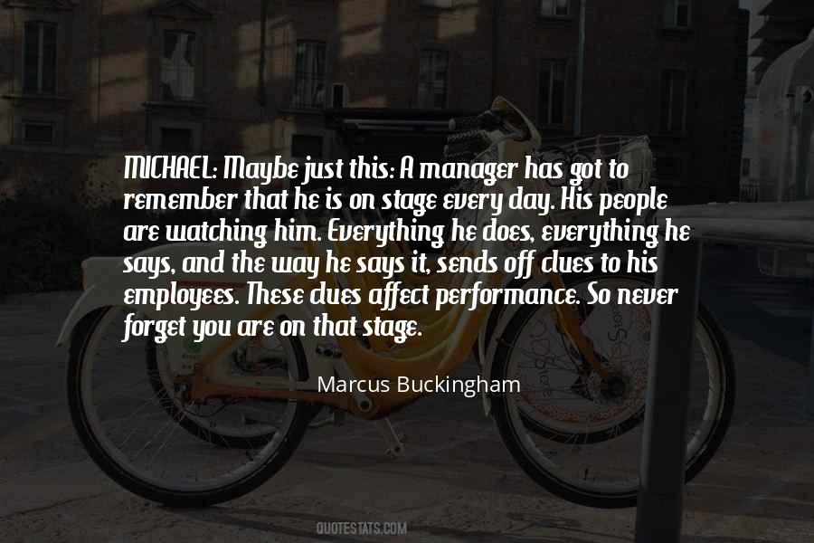 Quotes About Stage Performance #1009147