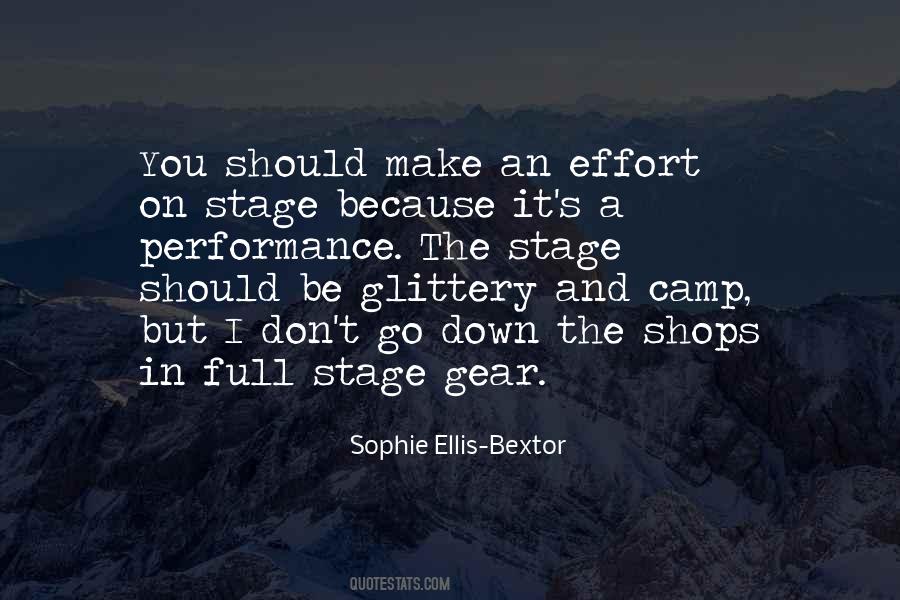 Quotes About Stage Performance #1435085