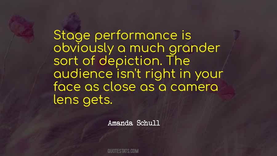 Quotes About Stage Performance #1519662