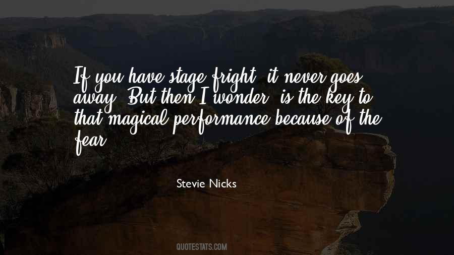 Quotes About Stage Performance #1834103