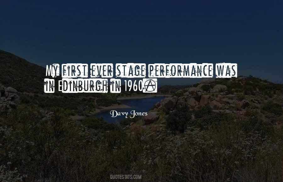 Quotes About Stage Performance #79479