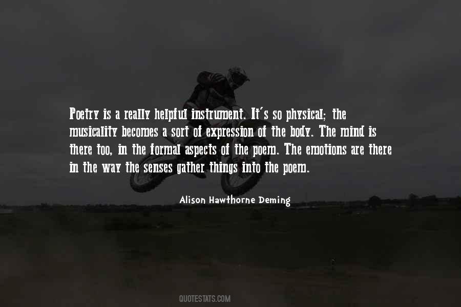 Senses Of The Body Quotes #1045673