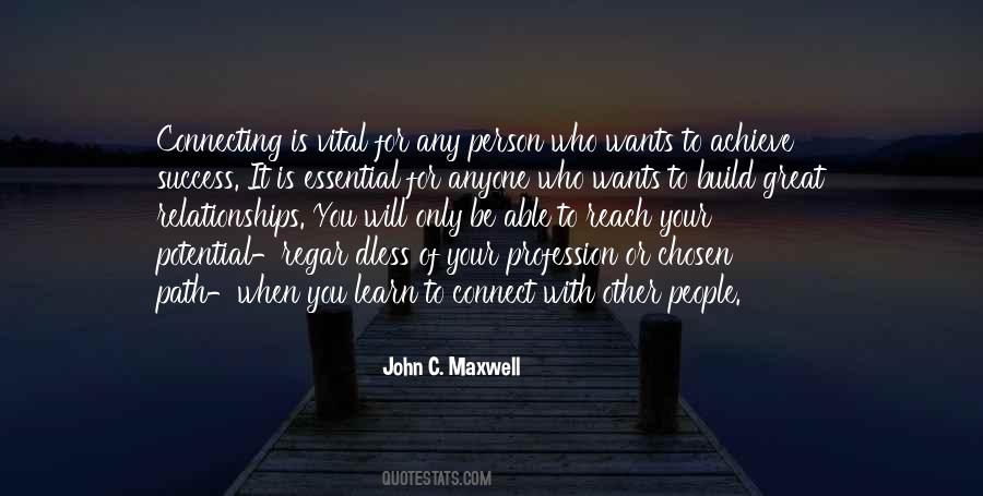 Essential For Success Quotes #1183091
