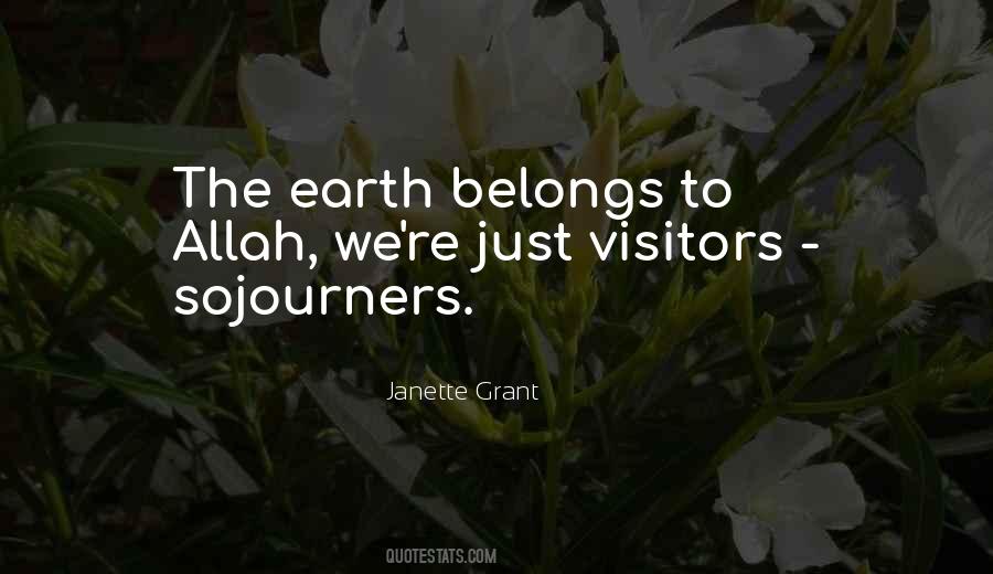 Quotes About Sojourners #1582601