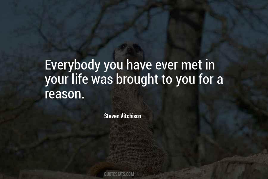 We Met For A Reason Quotes #1774244