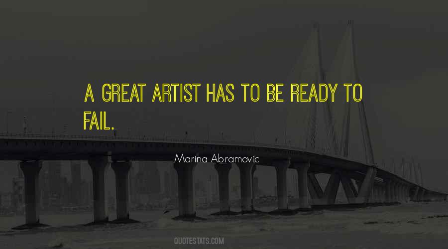 Be A Great Artist Quotes #472716