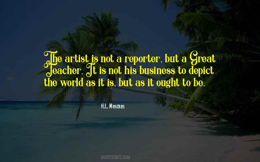 Be A Great Artist Quotes #82282