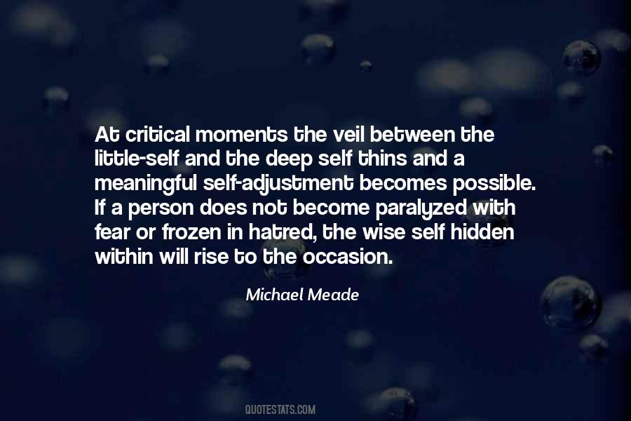 Quotes About Critical Moments #973213