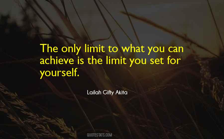 Self Limit Quotes #1163256