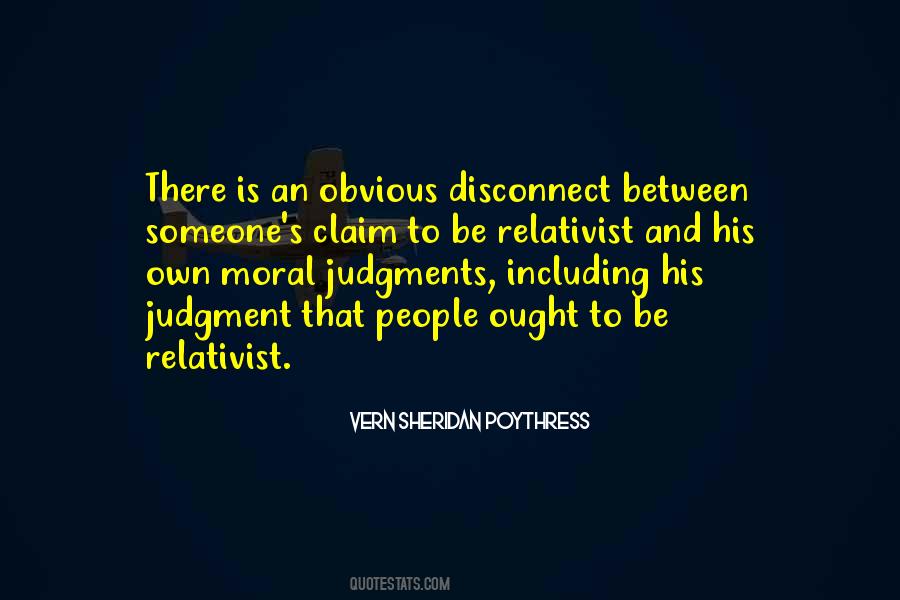 Moral Judgment Quotes #495967