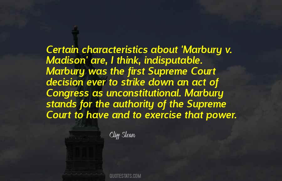 Quotes About Marbury V. Madison #1694359