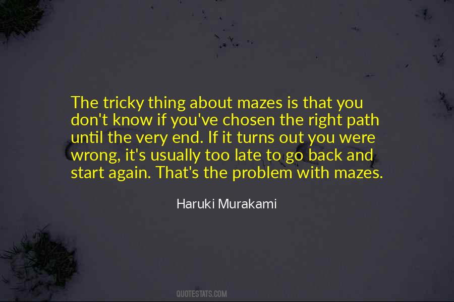 Quotes About Mazes #905482