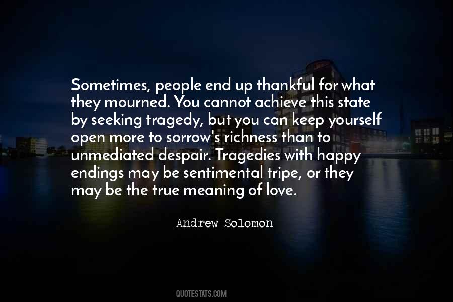 Tragedy Of Love Quotes #1219365
