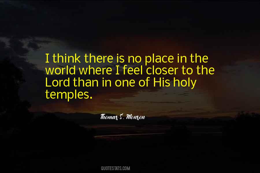 Holy Place Quotes #1316627
