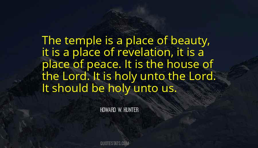 Holy Place Quotes #207145