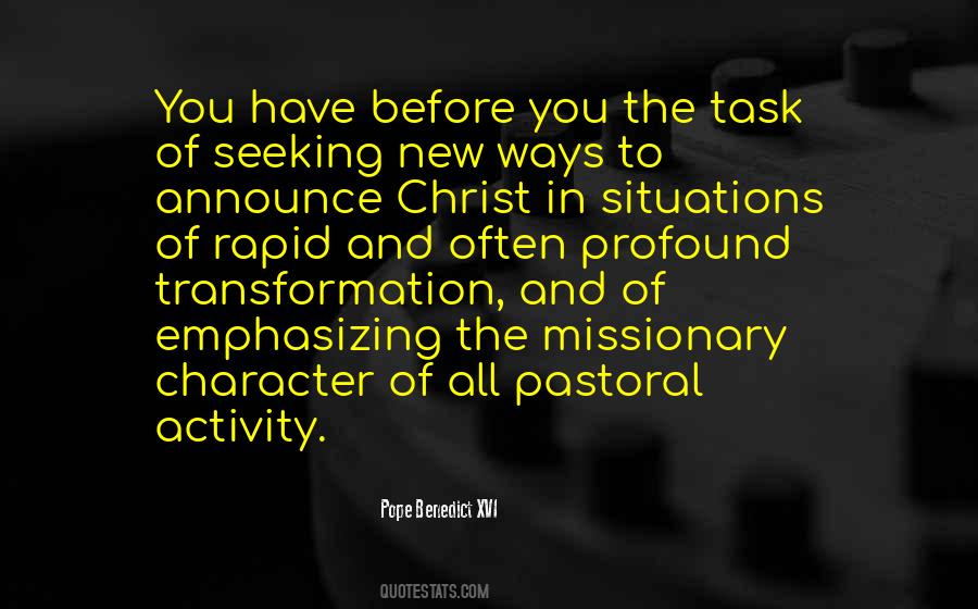 Quotes About Pastoral #405321