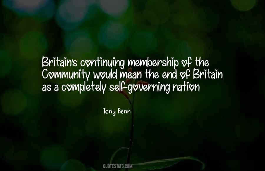 Quotes About Self Governing #113332