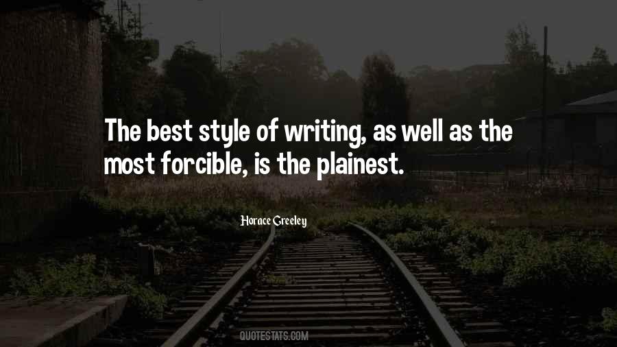 Quotes About Style Of Writing #1123367