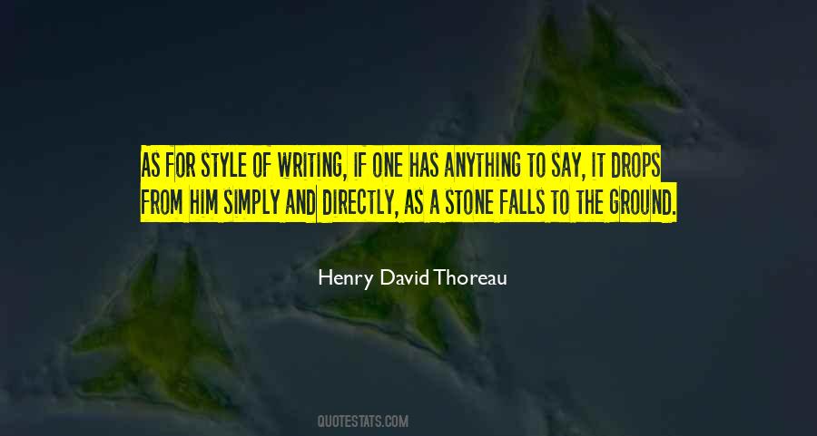 Quotes About Style Of Writing #1551550