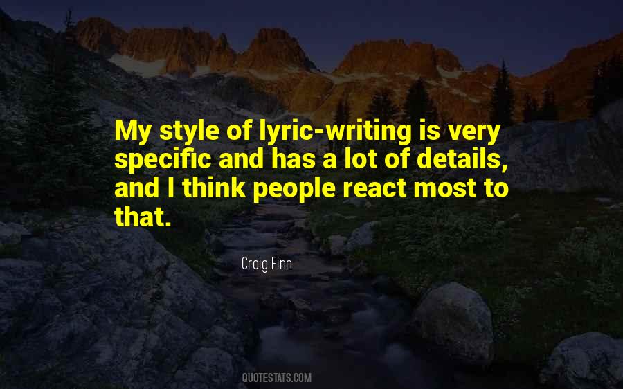 Quotes About Style Of Writing #593332