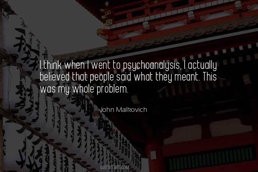 Quotes About Psychoanalysis #827584