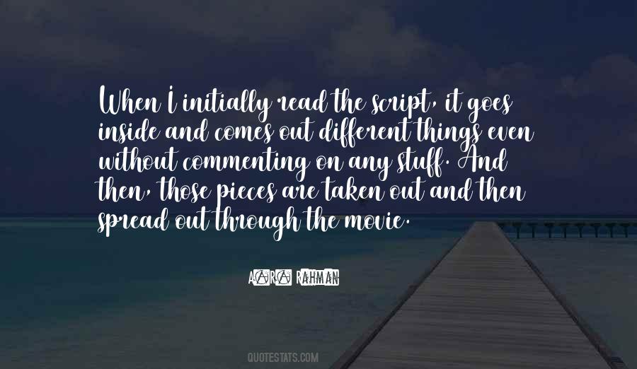 Quotes About Movie Scripts #1733951