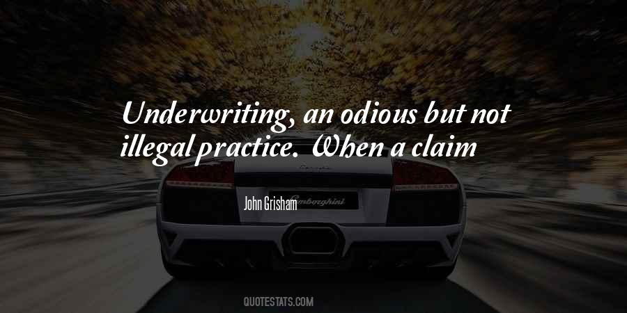 Quotes About Underwriting #641254