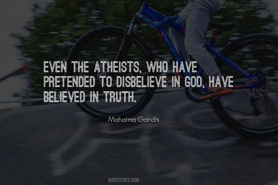 Disbelieve In God Quotes #60423