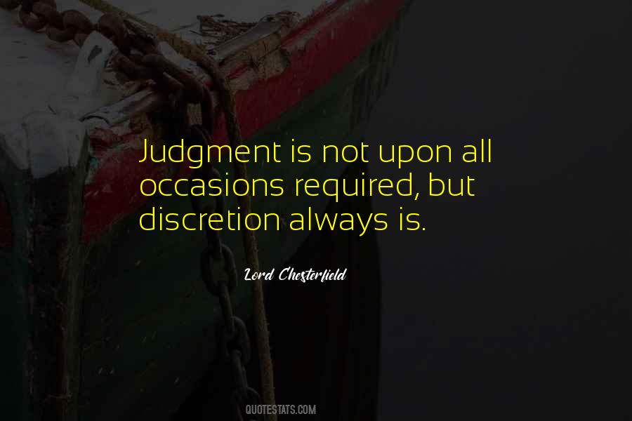 Judgment Is Quotes #1433810