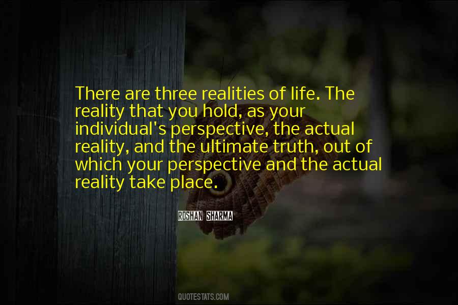 Quotes About Realities Of Life #1300663