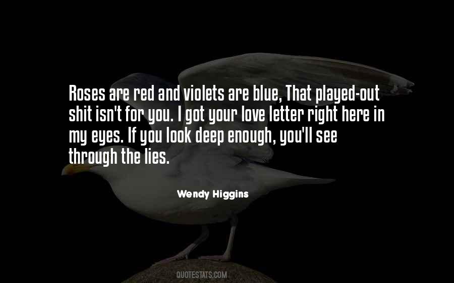 Quotes About Deep Blue Eyes #1007652