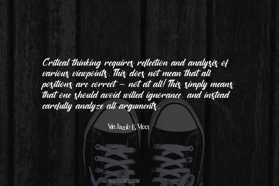 Quotes About Critical Reflection #172330