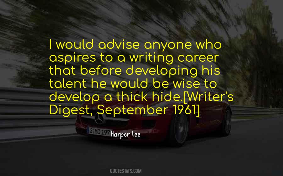 Quotes About Developing Talent #1105455