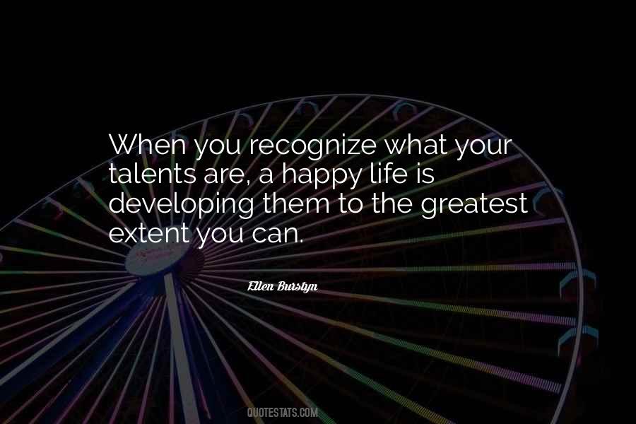 Quotes About Developing Talent #383010