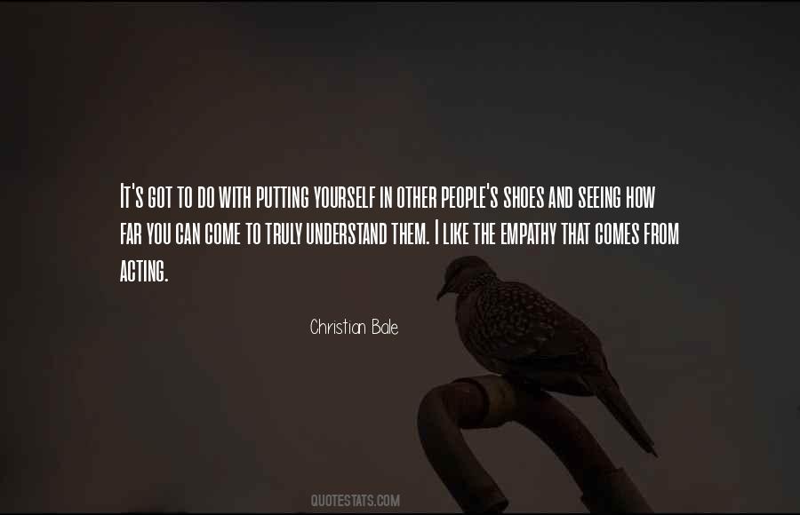 Other People S Shoes Quotes #1362916