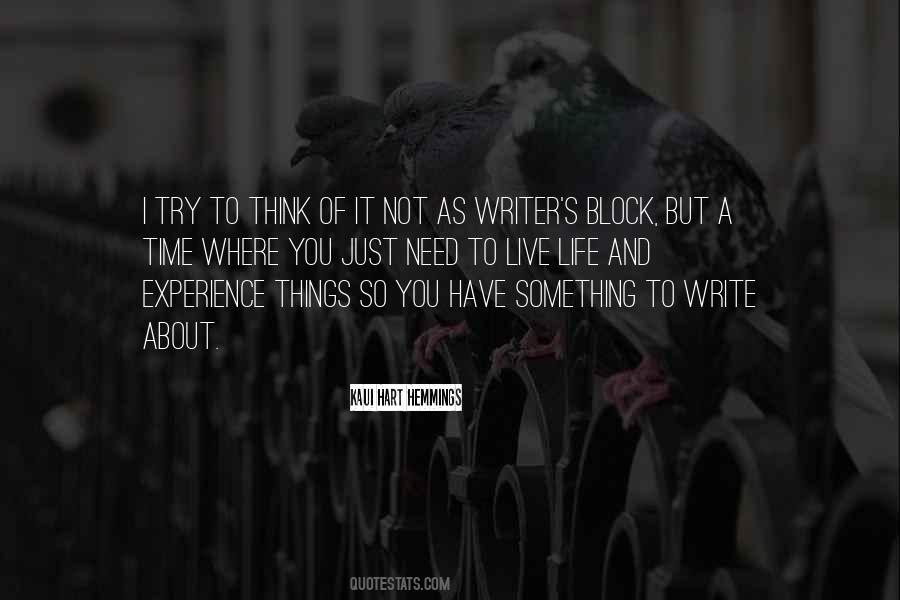 Writer Life Quotes #176307