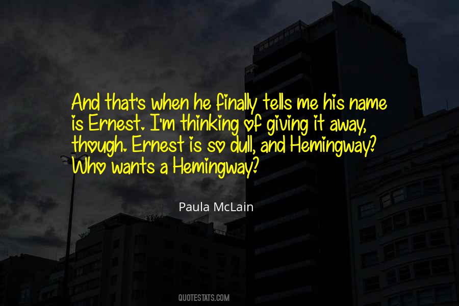 Quotes About His Name #1386258