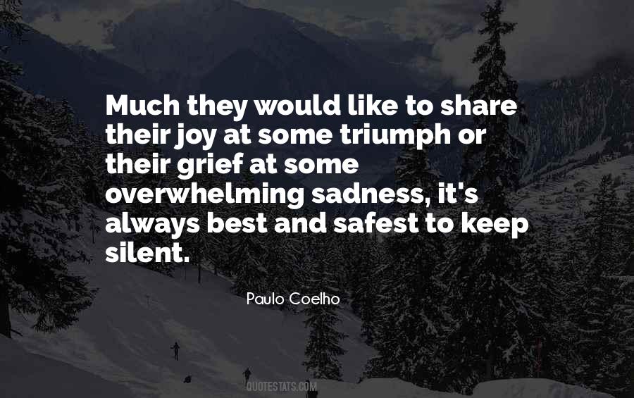 Quotes About Sadness And Joy #1078650