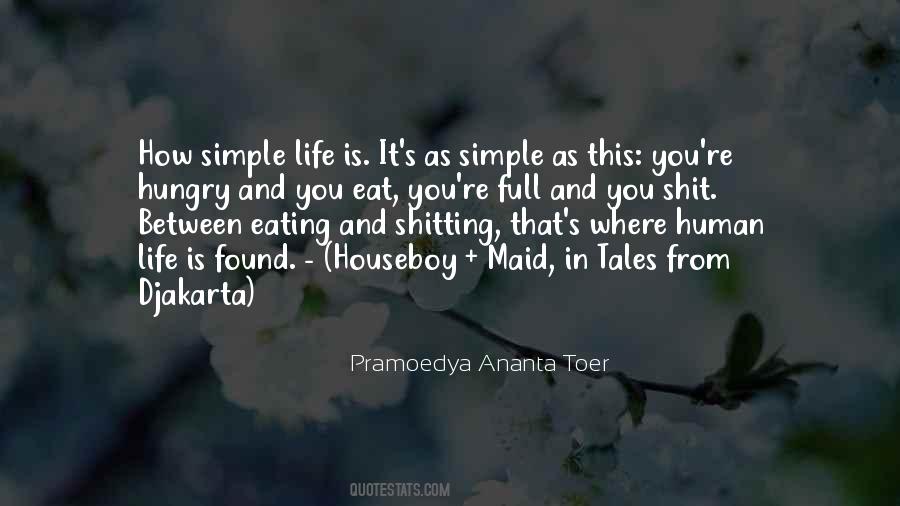 Quotes About Simple Life #164509