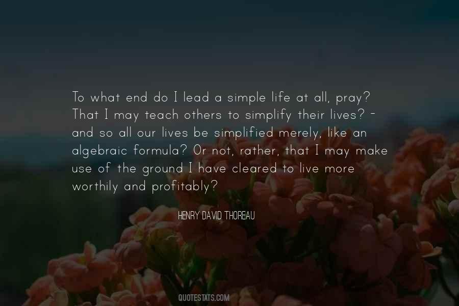 Quotes About Simple Life #1705371