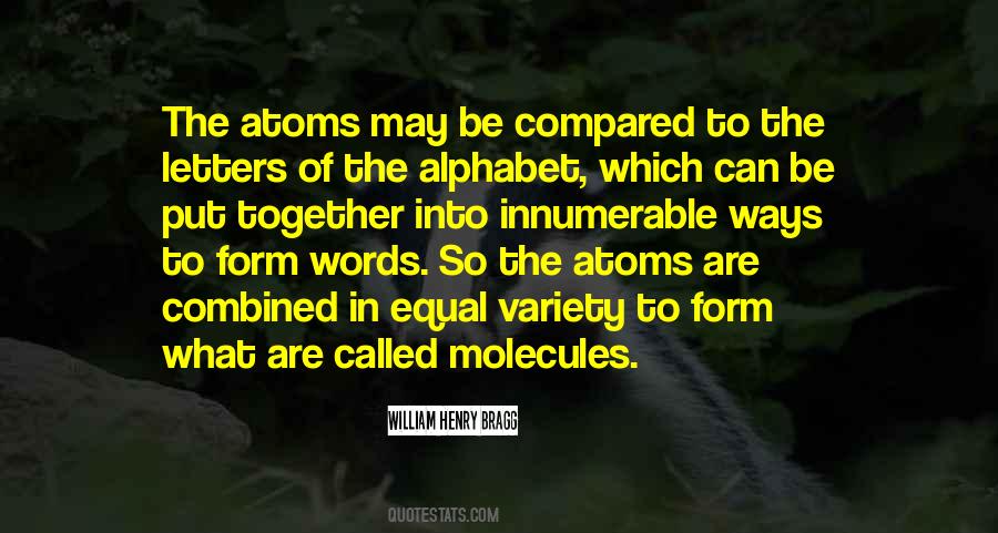 Quotes About Atoms #1198509