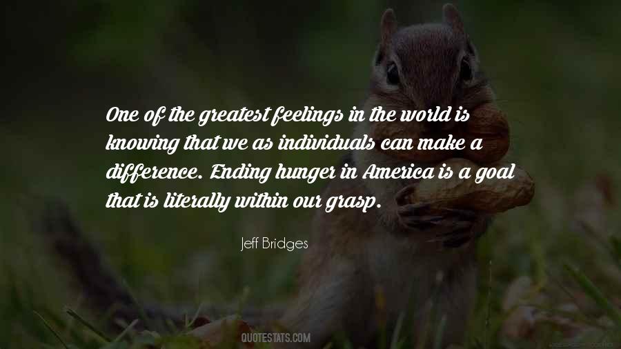 Quotes About Ending Hunger #1029105