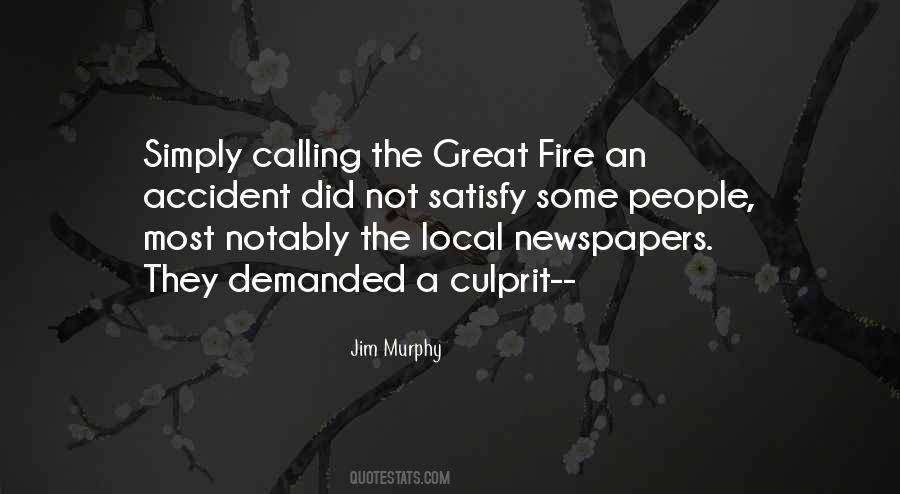 Quotes About The Great Chicago Fire #1857620