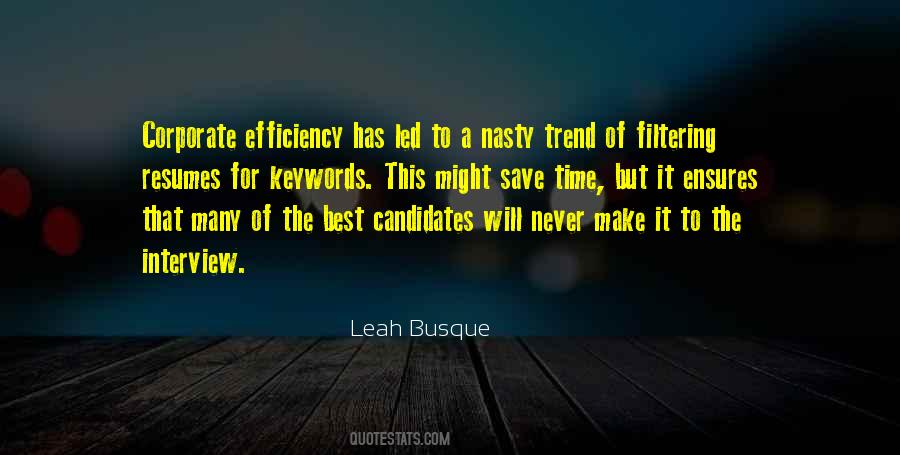 Quotes About Time Efficiency #489481