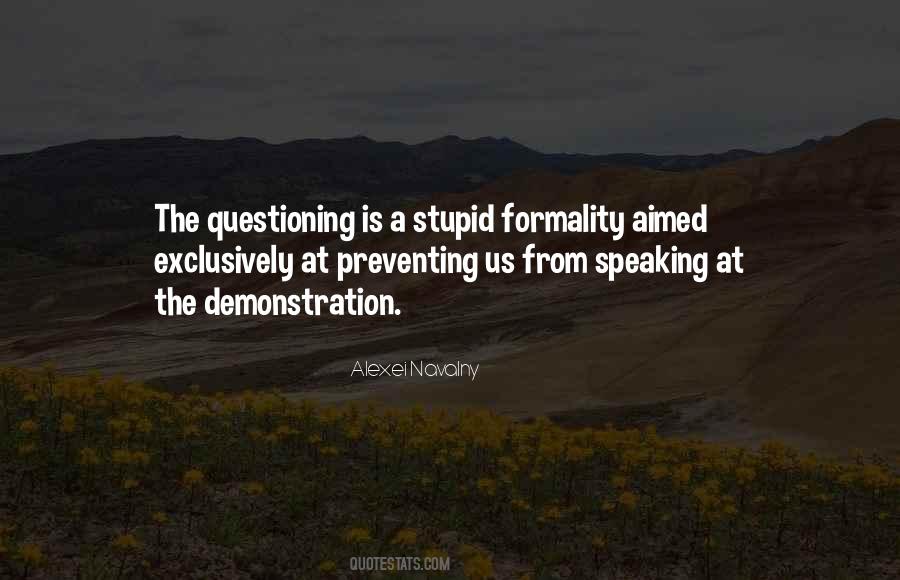 Quotes About Formality #147754