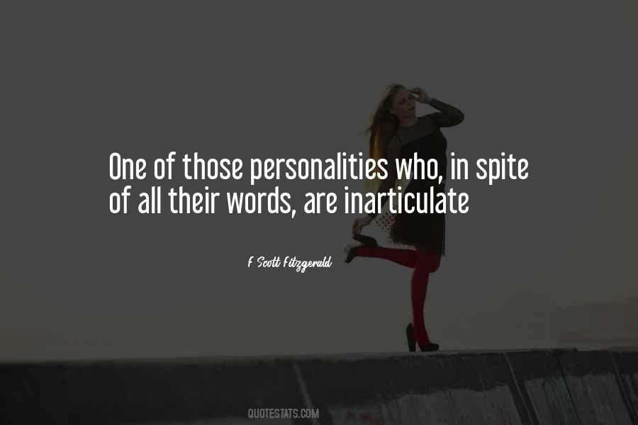 Quotes About Personalities #1262922
