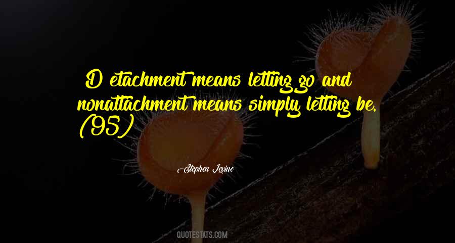 Quotes About Attachment And Detachment #1201077
