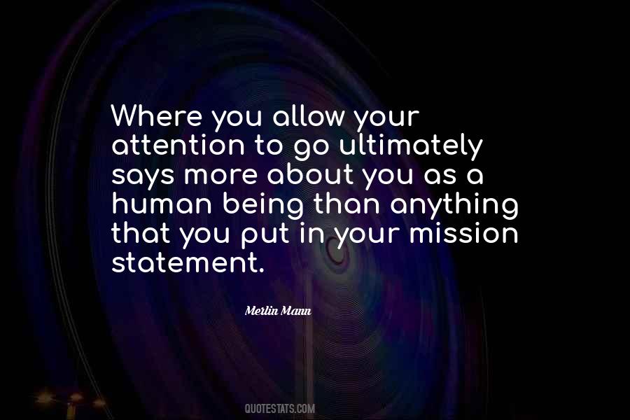 Quotes About Mission Statement #1158869