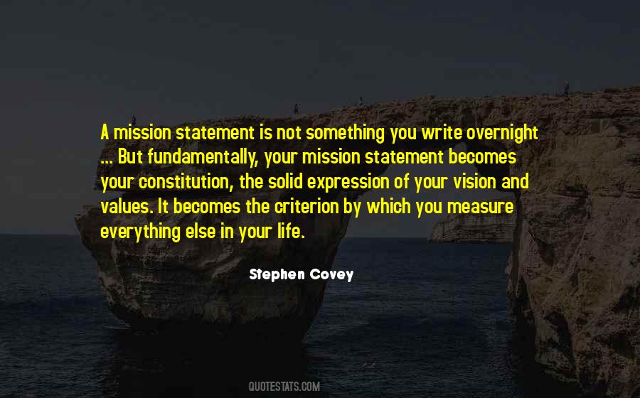 Quotes About Mission Statement #1381576