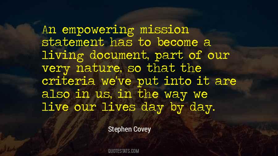 Quotes About Mission Statement #138632